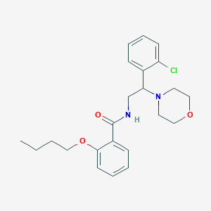 molecular formula C23H29ClN2O3 B11326577 2-butoxy-N-[2-(2-chlorophenyl)-2-(morpholin-4-yl)ethyl]benzamide 