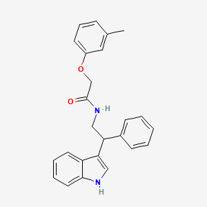 N-[2-(1H-indol-3-yl)-2-phenylethyl]-2-(3-methylphenoxy)acetamide