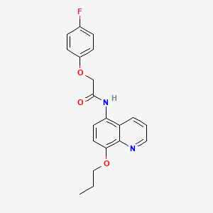 2-(4-fluorophenoxy)-N-(8-propoxyquinolin-5-yl)acetamide