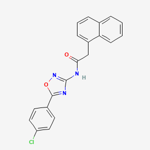 N-[5-(4-chlorophenyl)-1,2,4-oxadiazol-3-yl]-2-(naphthalen-1-yl)acetamide