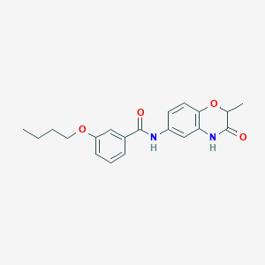 3-butoxy-N-(2-methyl-3-oxo-3,4-dihydro-2H-1,4-benzoxazin-6-yl)benzamide