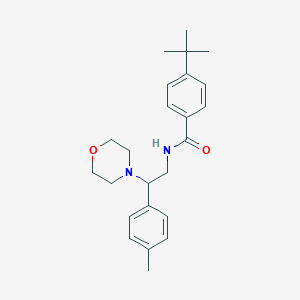 molecular formula C24H32N2O2 B11326713 4-tert-butyl-N-[2-(4-methylphenyl)-2-(morpholin-4-yl)ethyl]benzamide 