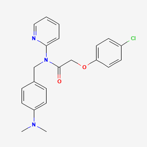 2-(4-chlorophenoxy)-N-[4-(dimethylamino)benzyl]-N-(pyridin-2-yl)acetamide