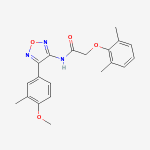 molecular formula C20H21N3O4 B11326731 2-(2,6-dimethylphenoxy)-N-[4-(4-methoxy-3-methylphenyl)-1,2,5-oxadiazol-3-yl]acetamide 