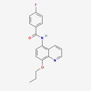 4-fluoro-N-(8-propoxyquinolin-5-yl)benzamide