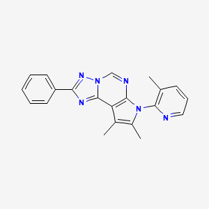 8,9-Dimethyl-7-(3-methyl-2-pyridyl)-2-phenyl-7H-pyrrolo[3,2-E][1,2,4]triazolo[1,5-C]pyrimidine