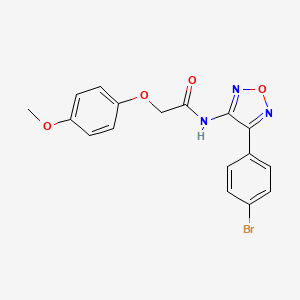 N-[4-(4-bromophenyl)-1,2,5-oxadiazol-3-yl]-2-(4-methoxyphenoxy)acetamide