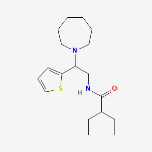 N-[2-(azepan-1-yl)-2-(thiophen-2-yl)ethyl]-2-ethylbutanamide