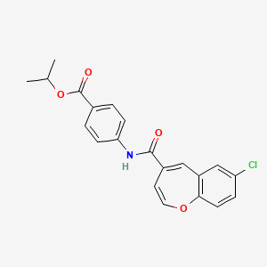 Propan-2-yl 4-{[(7-chloro-1-benzoxepin-4-yl)carbonyl]amino}benzoate