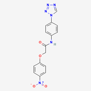 2-(4-nitrophenoxy)-N-[4-(1H-tetrazol-1-yl)phenyl]acetamide