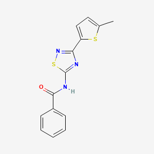 N-[3-(5-methylthiophen-2-yl)-1,2,4-thiadiazol-5-yl]benzamide