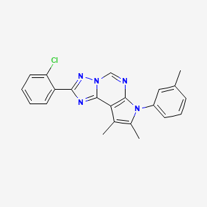 2-(2-chlorophenyl)-8,9-dimethyl-7-(3-methylphenyl)-7H-pyrrolo[3,2-e][1,2,4]triazolo[1,5-c]pyrimidine