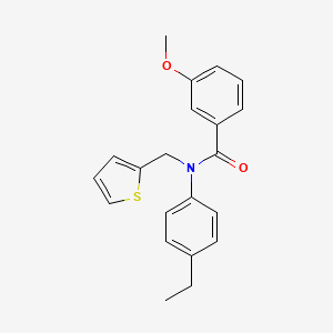 N-(4-ethylphenyl)-3-methoxy-N-(thiophen-2-ylmethyl)benzamide