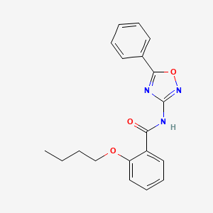 molecular formula C19H19N3O3 B11326911 2-butoxy-N-(5-phenyl-1,2,4-oxadiazol-3-yl)benzamide 