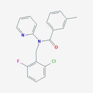 N-(2-chloro-6-fluorobenzyl)-3-methyl-N-(pyridin-2-yl)benzamide