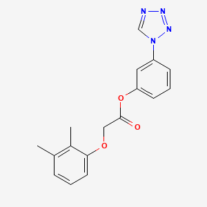 molecular formula C17H16N4O3 B11326929 3-(1H-tetrazol-1-yl)phenyl (2,3-dimethylphenoxy)acetate 