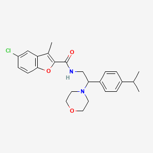 5-Chloro-3-methyl-N-[2-(morpholin-4-YL)-2-[4-(propan-2-YL)phenyl]ethyl]-1-benzofuran-2-carboxamide