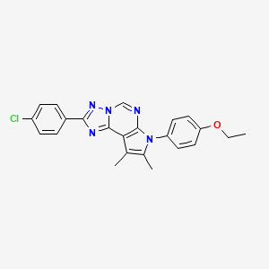 2-(4-chlorophenyl)-7-(4-ethoxyphenyl)-8,9-dimethyl-7H-pyrrolo[3,2-e][1,2,4]triazolo[1,5-c]pyrimidine