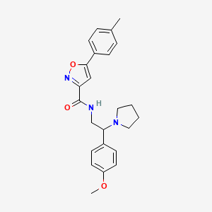 N-[2-(4-methoxyphenyl)-2-(pyrrolidin-1-yl)ethyl]-5-(4-methylphenyl)-1,2-oxazole-3-carboxamide