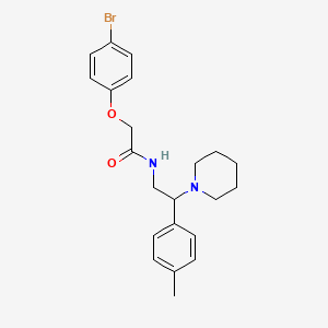 2-(4-bromophenoxy)-N-[2-(4-methylphenyl)-2-(piperidin-1-yl)ethyl]acetamide