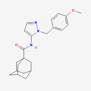 N-{1-[(4-Methoxyphenyl)methyl]-1H-pyrazol-5-YL}adamantane-1-carboxamide