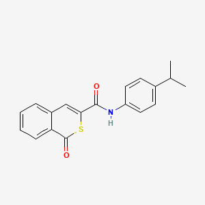 1-oxo-N-[4-(propan-2-yl)phenyl]-1H-isothiochromene-3-carboxamide