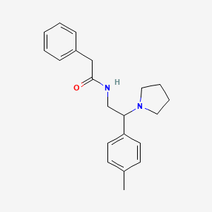 N-[2-(4-methylphenyl)-2-(pyrrolidin-1-yl)ethyl]-2-phenylacetamide