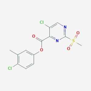 4-Chloro-3-methylphenyl 5-chloro-2-(methylsulfonyl)pyrimidine-4-carboxylate