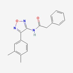 N-[4-(3,4-dimethylphenyl)-1,2,5-oxadiazol-3-yl]-2-phenylacetamide