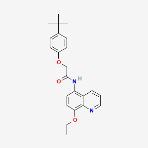 2-(4-tert-butylphenoxy)-N-(8-ethoxyquinolin-5-yl)acetamide