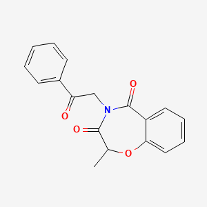 2-methyl-4-(2-oxo-2-phenylethyl)-1,4-benzoxazepine-3,5(2H,4H)-dione