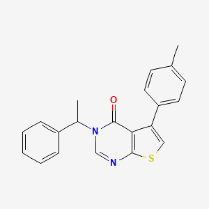 5-(4-methylphenyl)-3-(1-phenylethyl)thieno[2,3-d]pyrimidin-4(3H)-one