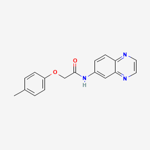 molecular formula C17H15N3O2 B11327210 2-(4-methylphenoxy)-N-quinoxalin-6-ylacetamide 