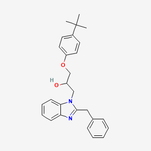 molecular formula C27H30N2O2 B11327215 1-(2-benzyl-1H-benzimidazol-1-yl)-3-(4-tert-butylphenoxy)propan-2-ol 