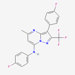 N,3-bis(4-fluorophenyl)-5-methyl-2-(trifluoromethyl)pyrazolo[1,5-a]pyrimidin-7-amine