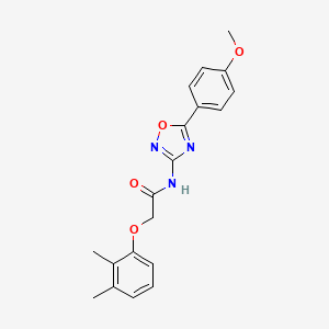 molecular formula C19H19N3O4 B11327249 2-(2,3-dimethylphenoxy)-N-[5-(4-methoxyphenyl)-1,2,4-oxadiazol-3-yl]acetamide 