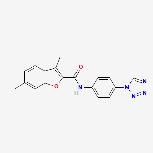 3,6-dimethyl-N-[4-(1H-tetrazol-1-yl)phenyl]-1-benzofuran-2-carboxamide