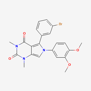 5-(3-bromophenyl)-6-(3,4-dimethoxyphenyl)-1,3-dimethyl-1H-pyrrolo[3,4-d]pyrimidine-2,4(3H,6H)-dione