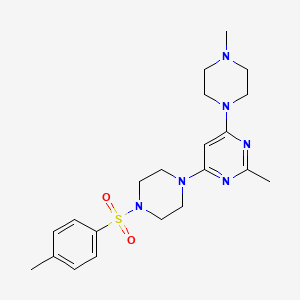 2-Methyl-4-(4-methylpiperazin-1-yl)-6-(4-tosylpiperazin-1-yl)pyrimidine