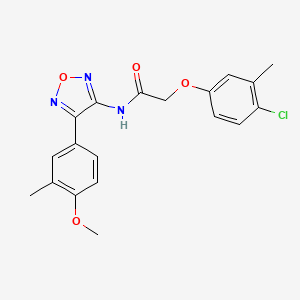 2-(4-chloro-3-methylphenoxy)-N-[4-(4-methoxy-3-methylphenyl)-1,2,5-oxadiazol-3-yl]acetamide