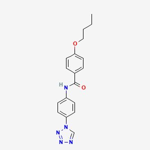 4-butoxy-N-[4-(1H-tetrazol-1-yl)phenyl]benzamide