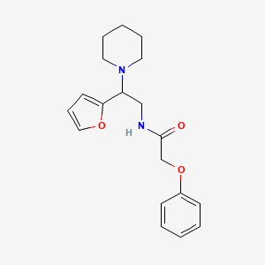 N-[2-(furan-2-yl)-2-(piperidin-1-yl)ethyl]-2-phenoxyacetamide