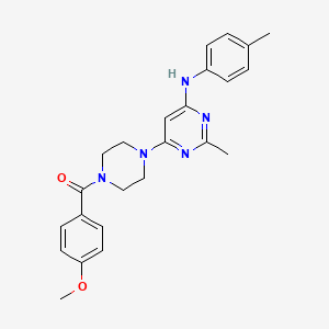 6-[4-(4-methoxybenzoyl)piperazin-1-yl]-2-methyl-N-(4-methylphenyl)pyrimidin-4-amine