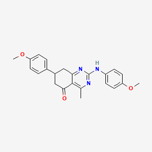 7-(4-methoxyphenyl)-2-[(4-methoxyphenyl)amino]-4-methyl-7,8-dihydroquinazolin-5(6H)-one