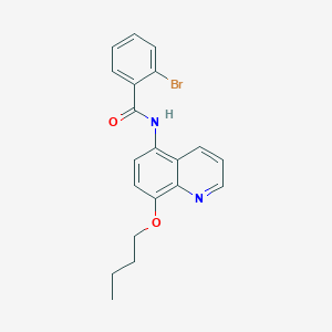 molecular formula C20H19BrN2O2 B11327461 2-bromo-N-(8-butoxyquinolin-5-yl)benzamide 