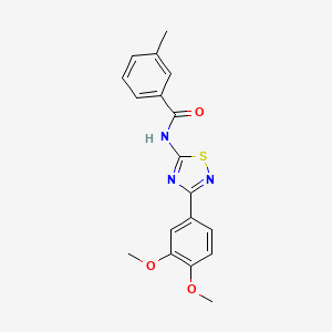 N-[3-(3,4-dimethoxyphenyl)-1,2,4-thiadiazol-5-yl]-3-methylbenzamide