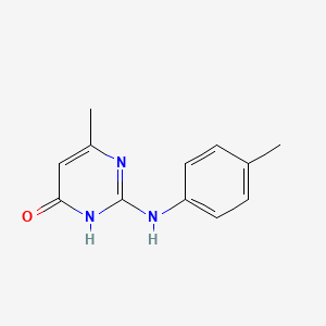 molecular formula C12H13N3O B11327481 6-methyl-2-[(4-methylphenyl)amino]pyrimidin-4(3H)-one CAS No. 50427-09-3