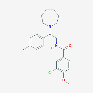 N-[2-(azepan-1-yl)-2-(4-methylphenyl)ethyl]-3-chloro-4-methoxybenzamide