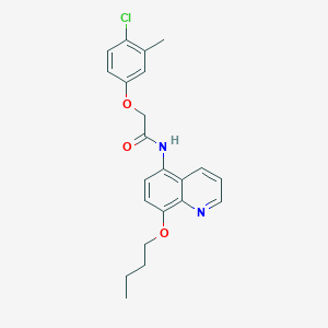 N-(8-butoxyquinolin-5-yl)-2-(4-chloro-3-methylphenoxy)acetamide