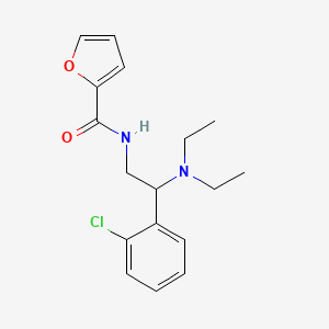 molecular formula C17H21ClN2O2 B11327544 N-[2-(2-chlorophenyl)-2-(diethylamino)ethyl]furan-2-carboxamide 